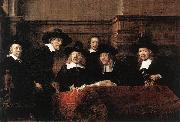 REMBRANDT Harmenszoon van Rijn Sampling Officials of the Drapers' Guild oil on canvas